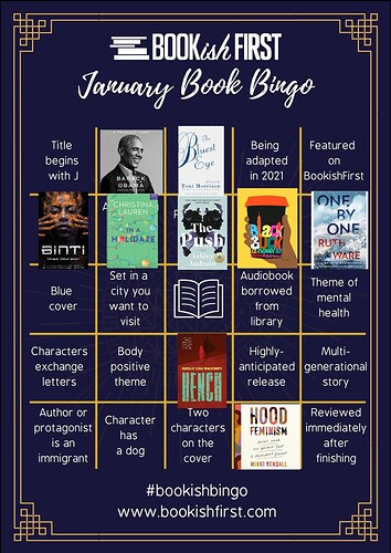 January 2021 Bookish Bingo! 🌟 - Bookish Bingo - BookishFirst Forum