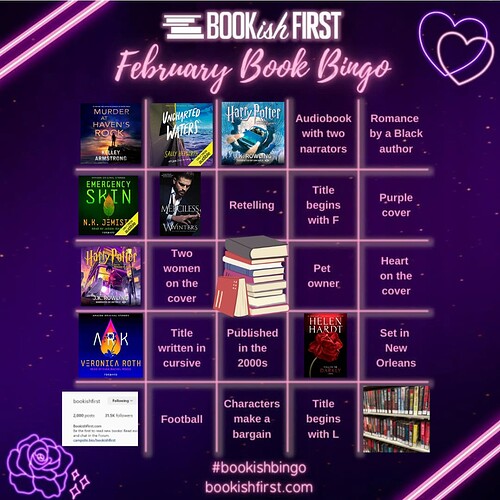 Bookish First February Bingo 2023