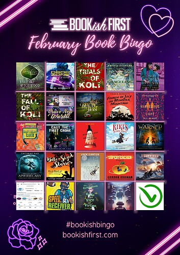 BookishFirst Bingo February 2023