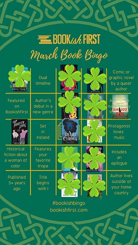 Bookish Bingo March 22 IG Story March 20 update