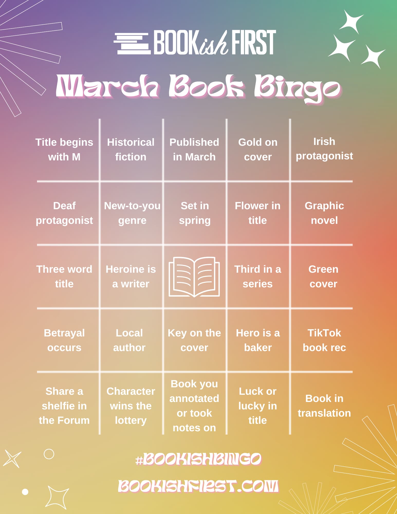 March Bookish Bingo